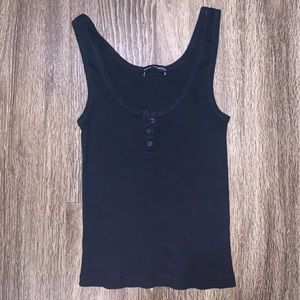 Navy blue tank top from Brandy Melville